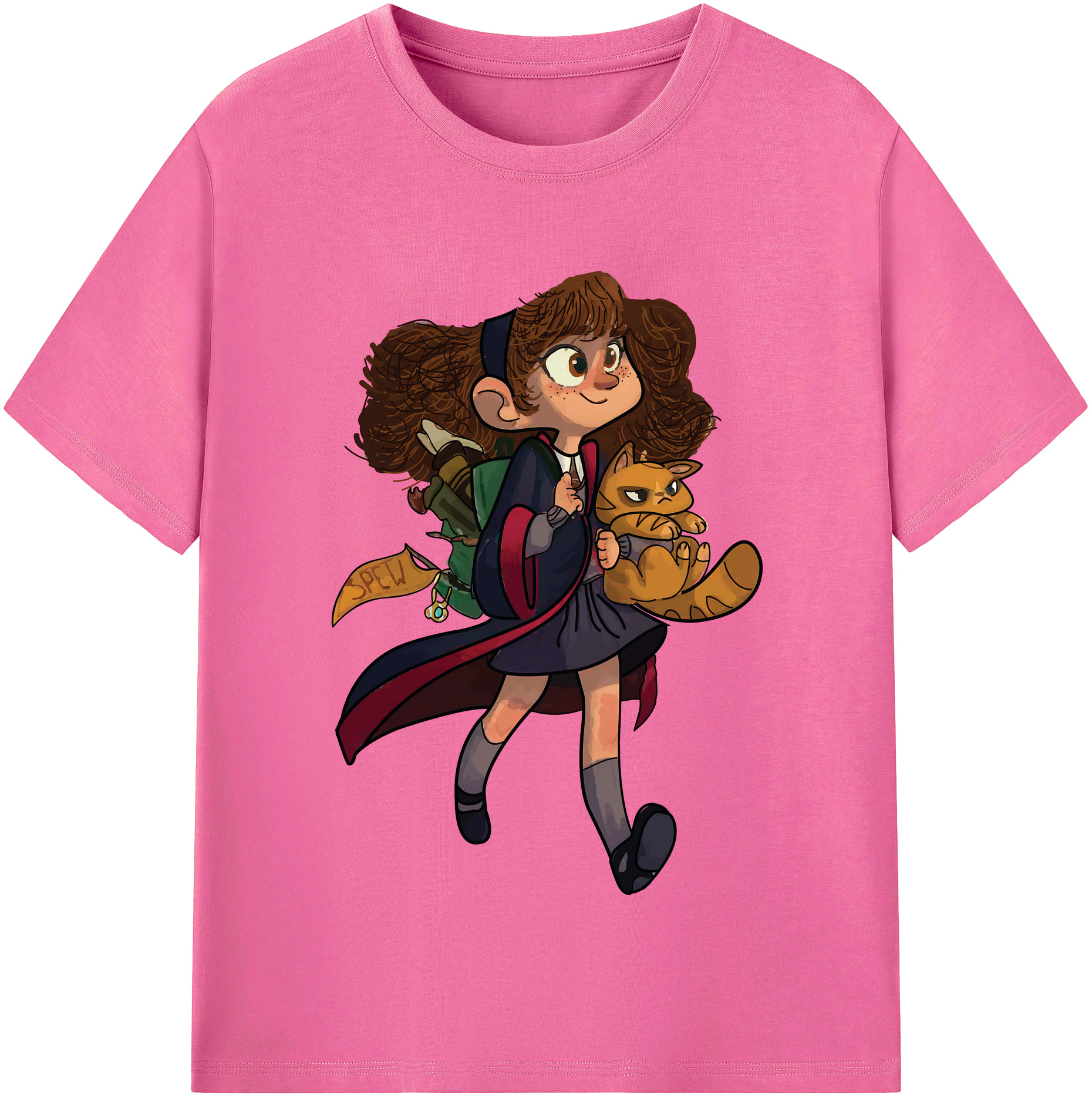 （画像用） Harry Potter ハリー・ポッターシリーズ レディースカジュアルプリントTシャツ（綿100％）